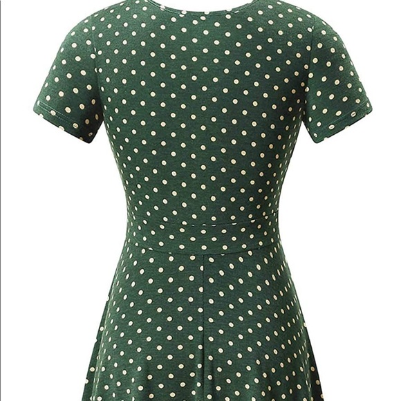 Green Polka Dot Dress - Picture 2 of 3